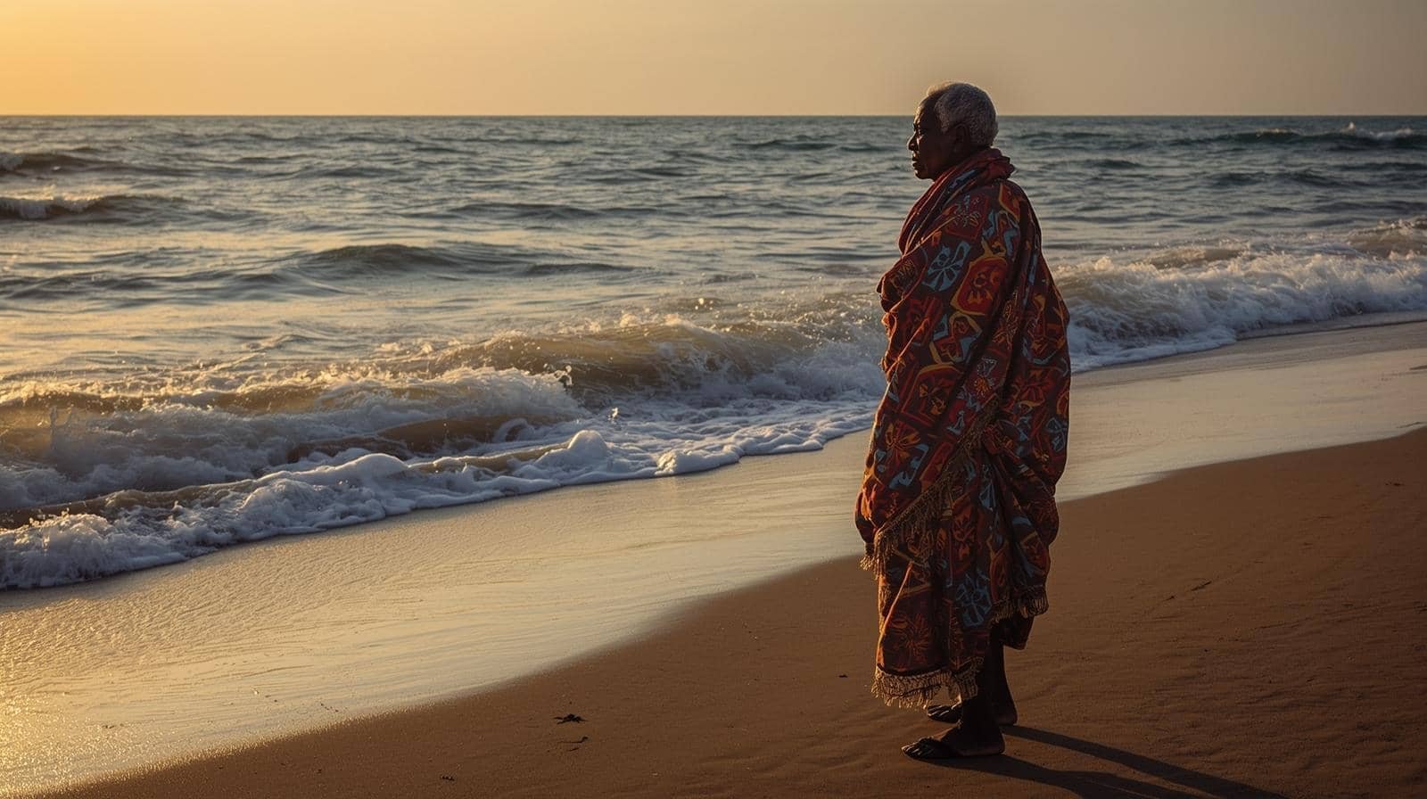 homme âgé bord de mer djidjoho